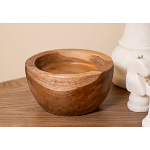 S/TASCHE ERUSI SIMPLE IN TEAK RIC.CM Ø15X9,5 (PEZZI UNICI-NON RIP.IN SERIE)