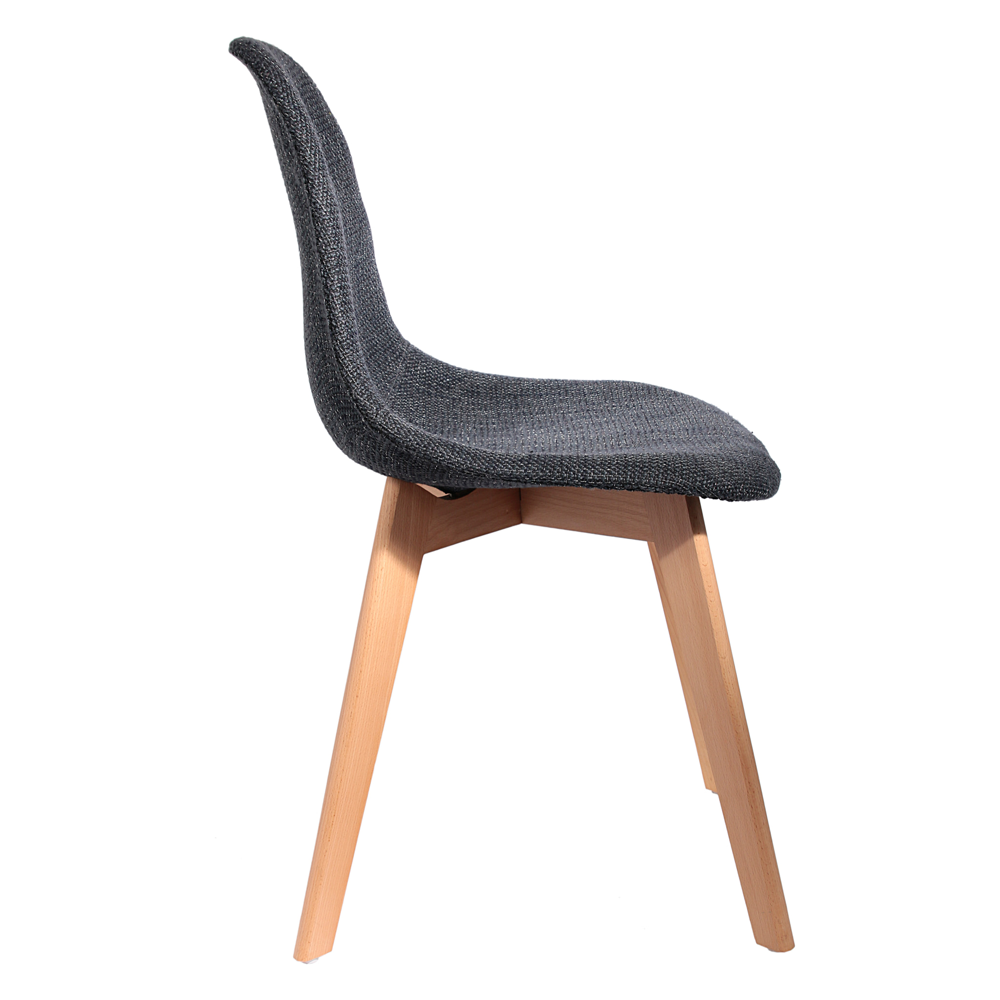 Chaise Grosse Maille Noire - Lot De 2