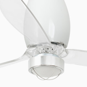 ETERFAN M LED Ventilateur blanc brillant/transparent DC