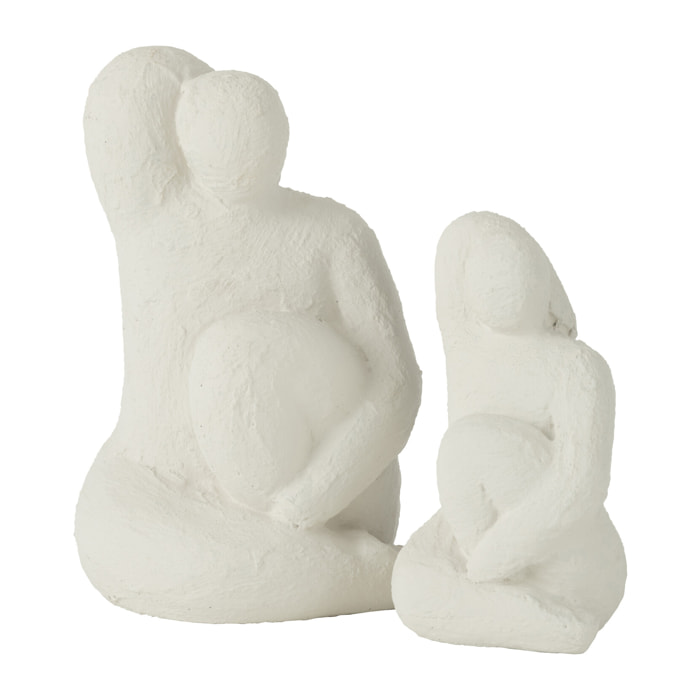 J-Line décoration Figurine Moderne Venus - ciment - blanc - large