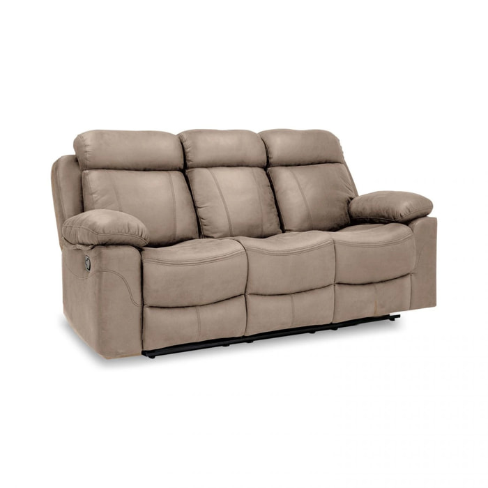 Sofá relax 3 plazas Nellie Cemento