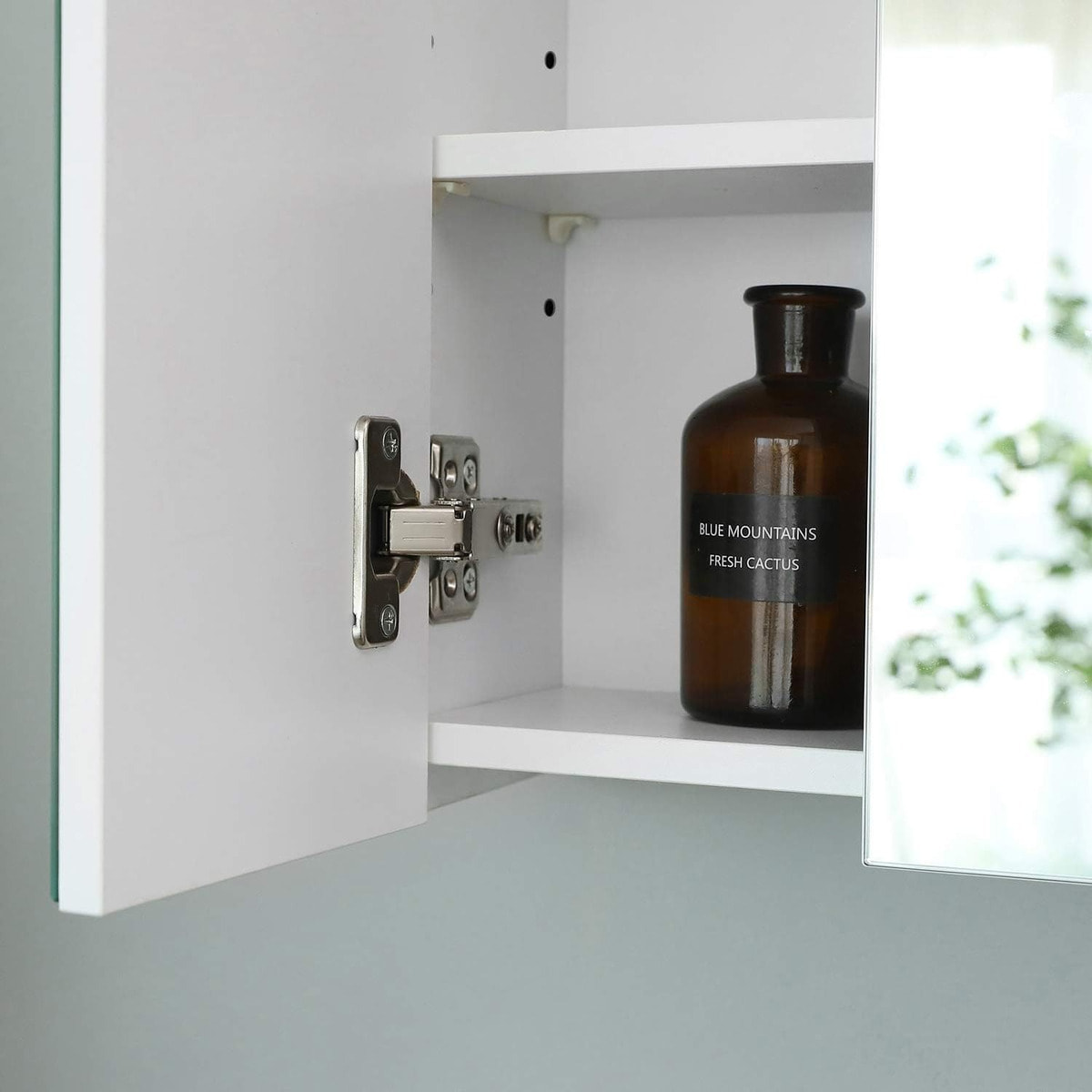 Mobiletto pensile da bagno con 3 ante a specchio