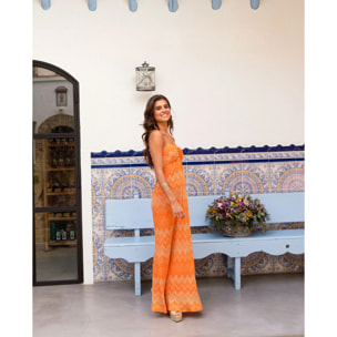 Vestido midi con escote halter regulable
