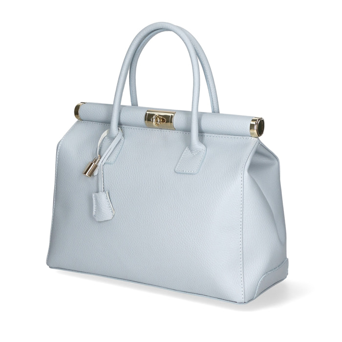 Borsa a mano da donna - Modello Aleria - Vera pelle - 35.0 x 26.0 x 16.0 cm