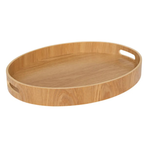 Plateau oval 43x33,5cm peuplier