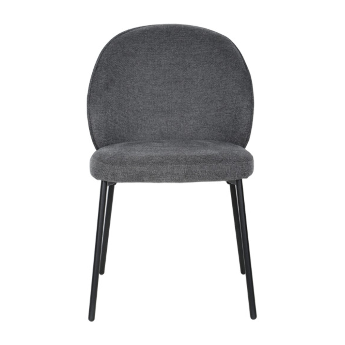 Chaise épurée en tissu avec pieds fins en métal - MARTHA