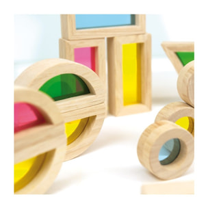 24 PCS. SMALL RAINBOW BLOCKS - PRIMERA INFANCIA