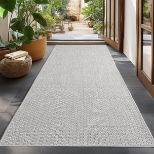 NEREA - Tapis intérieur/extérieur gris, design chic