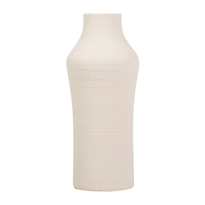 Florero Ceramica Beige 25x25x60 Cm