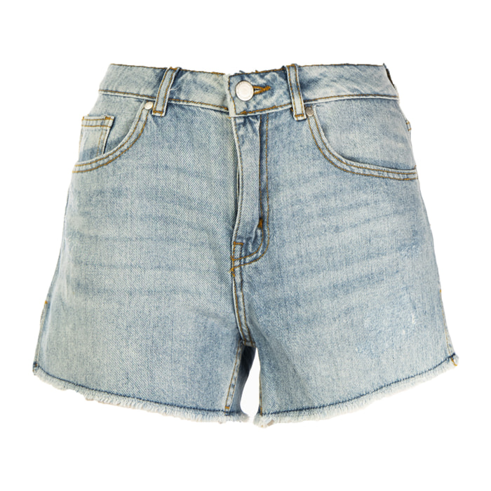 GAS pantaloncino donna stone wash lig
