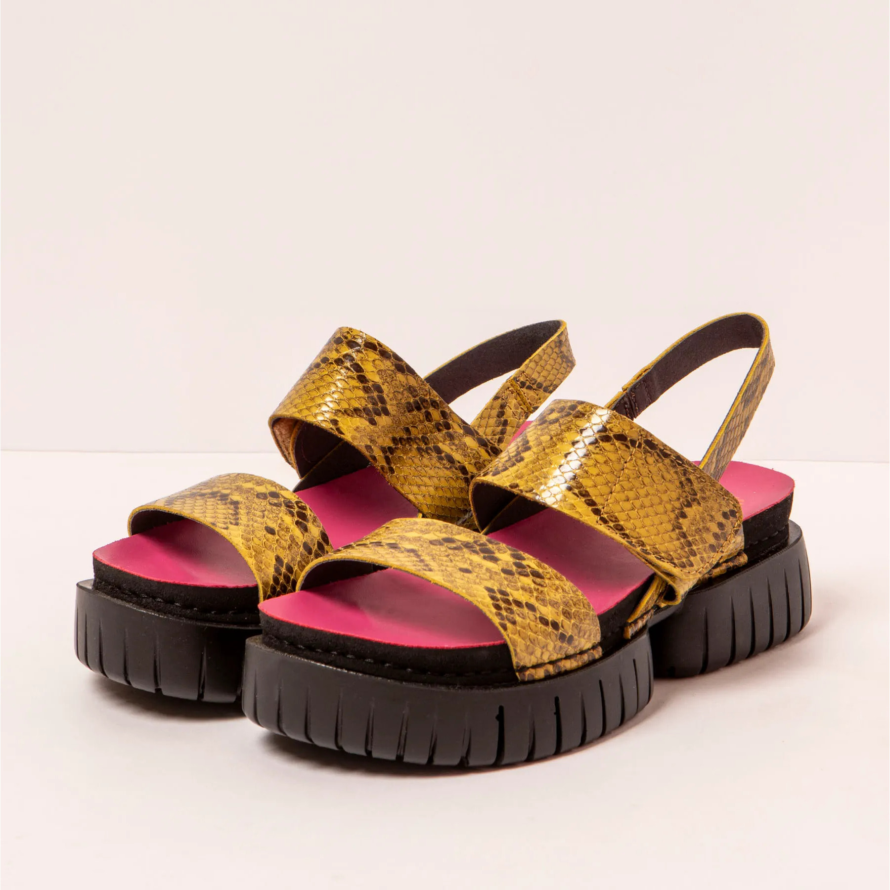 Sandalias 1881 SNAKE LIMON/ MADEIRA color Limon