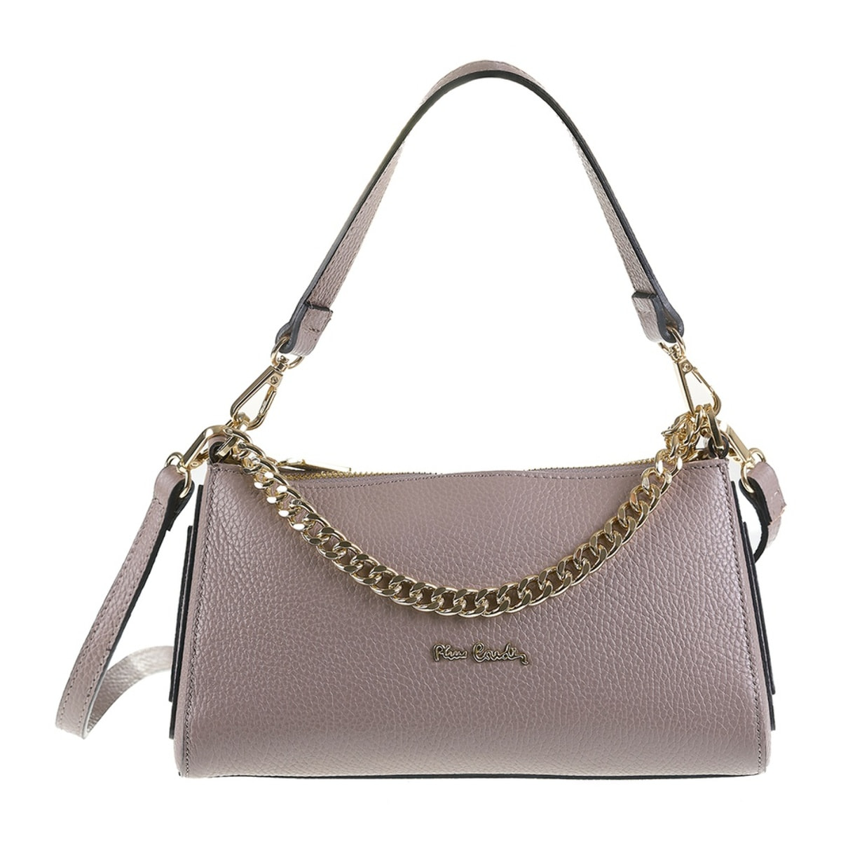 Borsa a spalla da donna Made in Italy - Modello Violette - 100% pelle - 26.0 x 13.5 x 11.5 cm