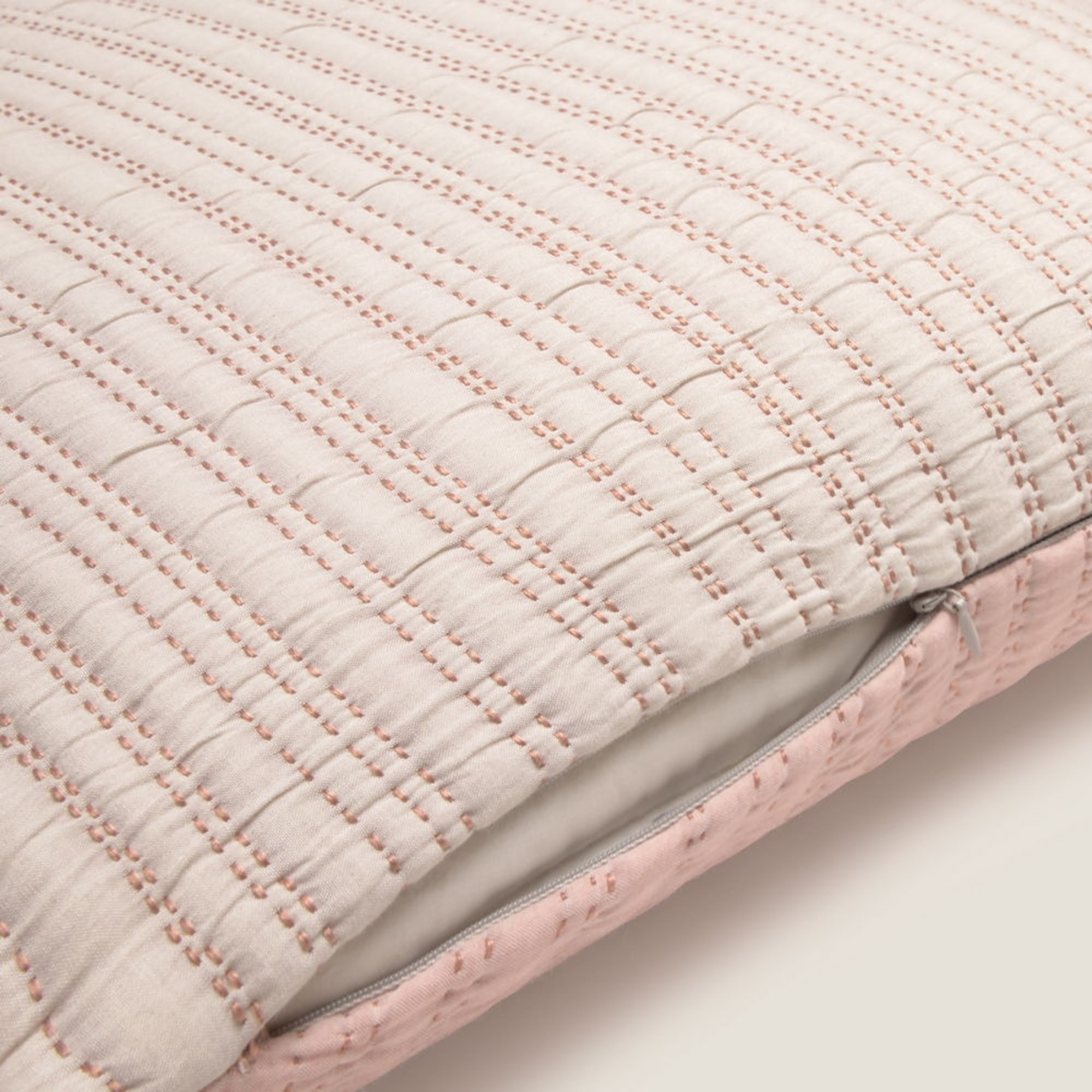 Funda de cuadrante reversible Licheri color rosa Algodón y poliéster