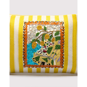 Bolso De Mano Amarillo Natural - 2flower Floc