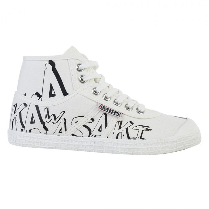 Zapatillas Sneaker para Mujer - KAWASAKI Graffiti Canvas Boot K202415 1002 White