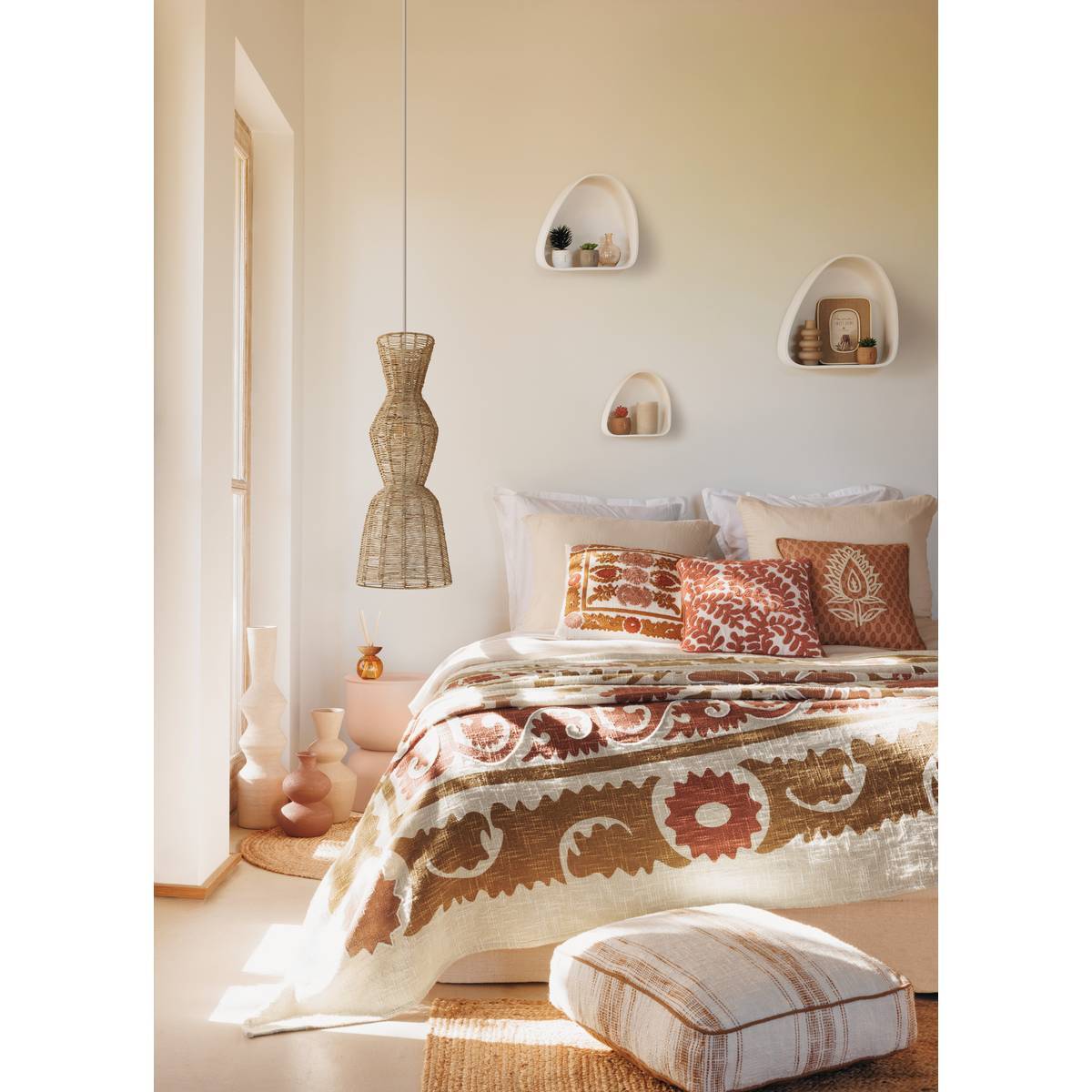 Housse de coussin Sienna 30x50cm terracotta