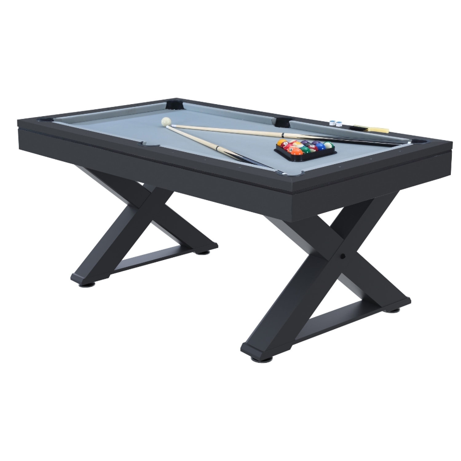 Table multi-jeux, ping-pong et billard en bois noir ARIZONA