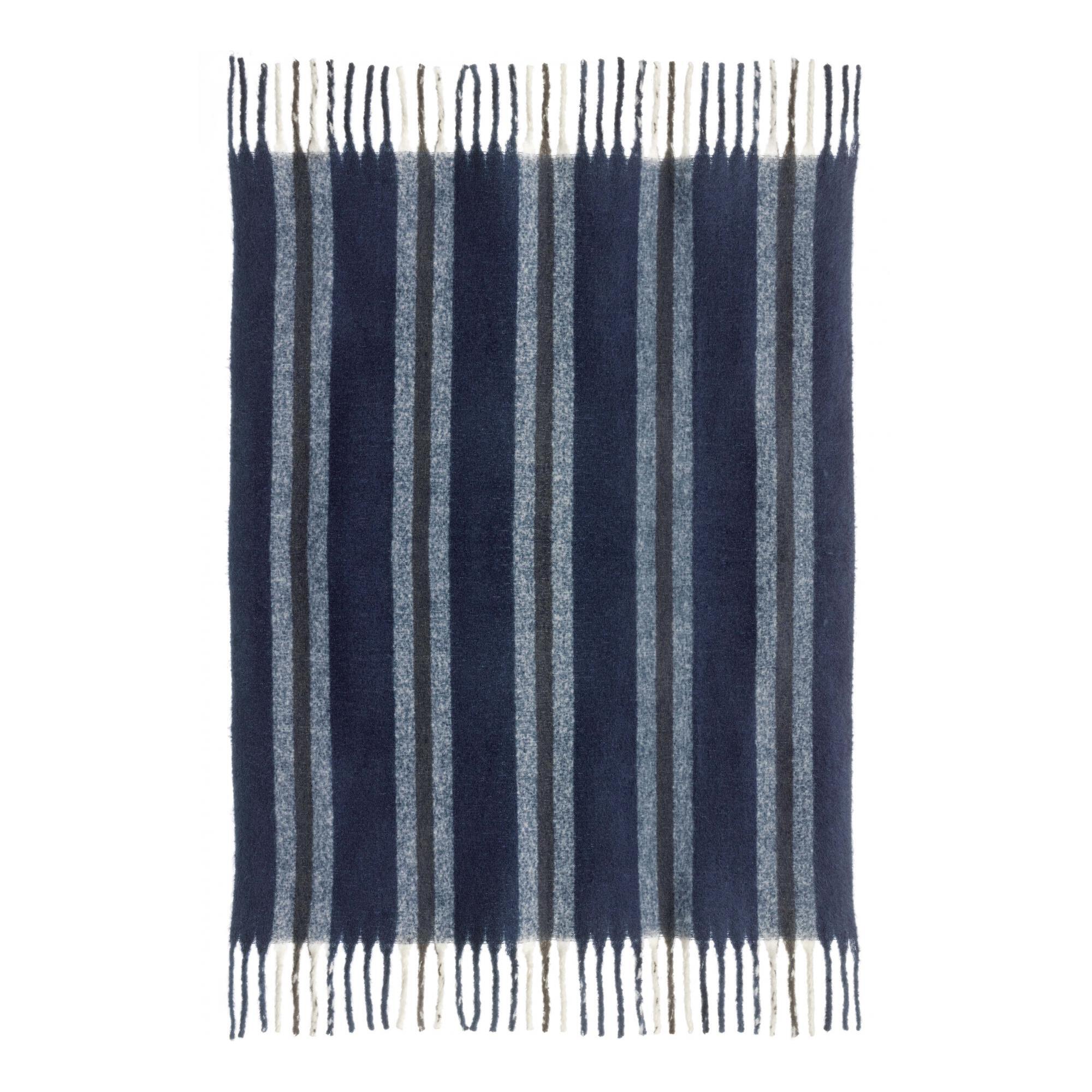 Plaid recyclé Isabel rayé