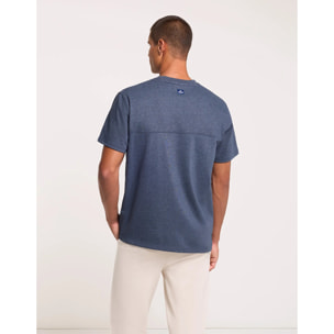 Camiseta Manga Corta Jaspeada Azul Marino - Bondi