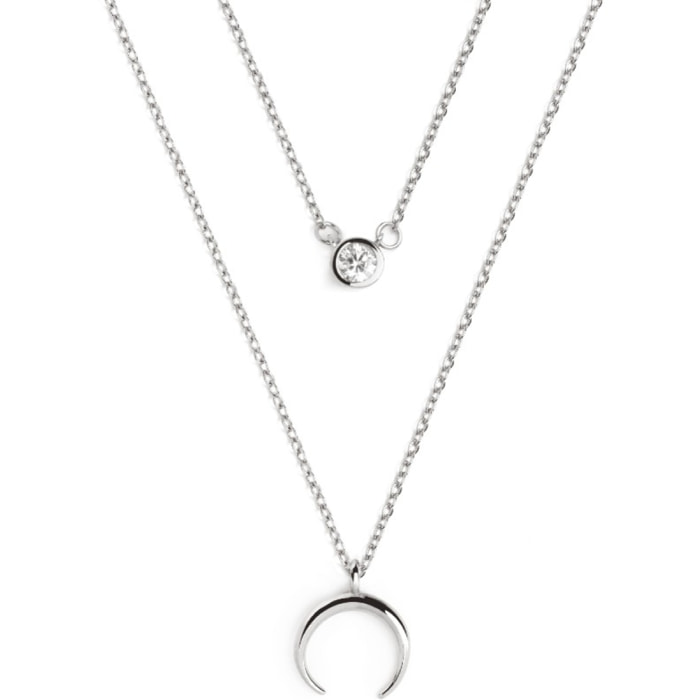 Collana Pack 2 Spark Necklaces + Mini Moonset in Argento