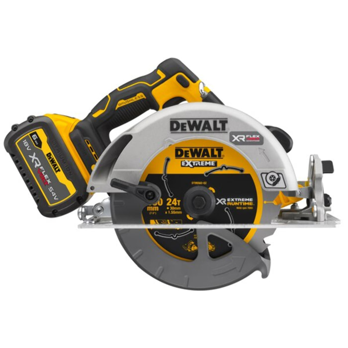 Scie circulaire 190 mm XR DEWALT 18V 6Ah Li-Ion - DCS573T1-QW