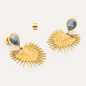 Pendientes Catalina Acero Baño Oro