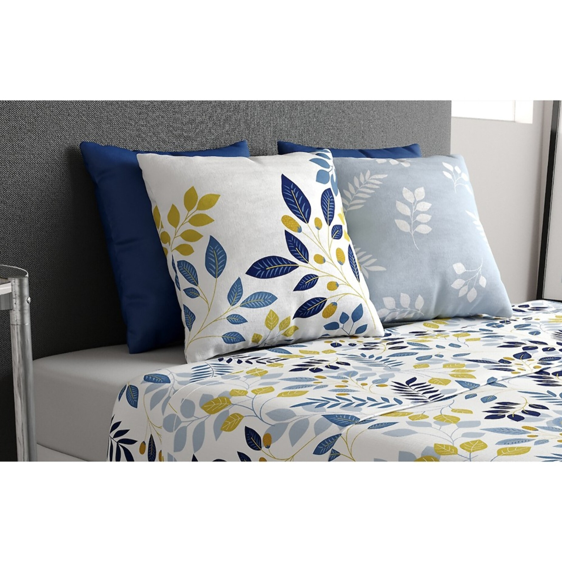 Parure De Drap 3pcs avec Drap Housse 90x190cm 100% Coton 57fils-chloÉ