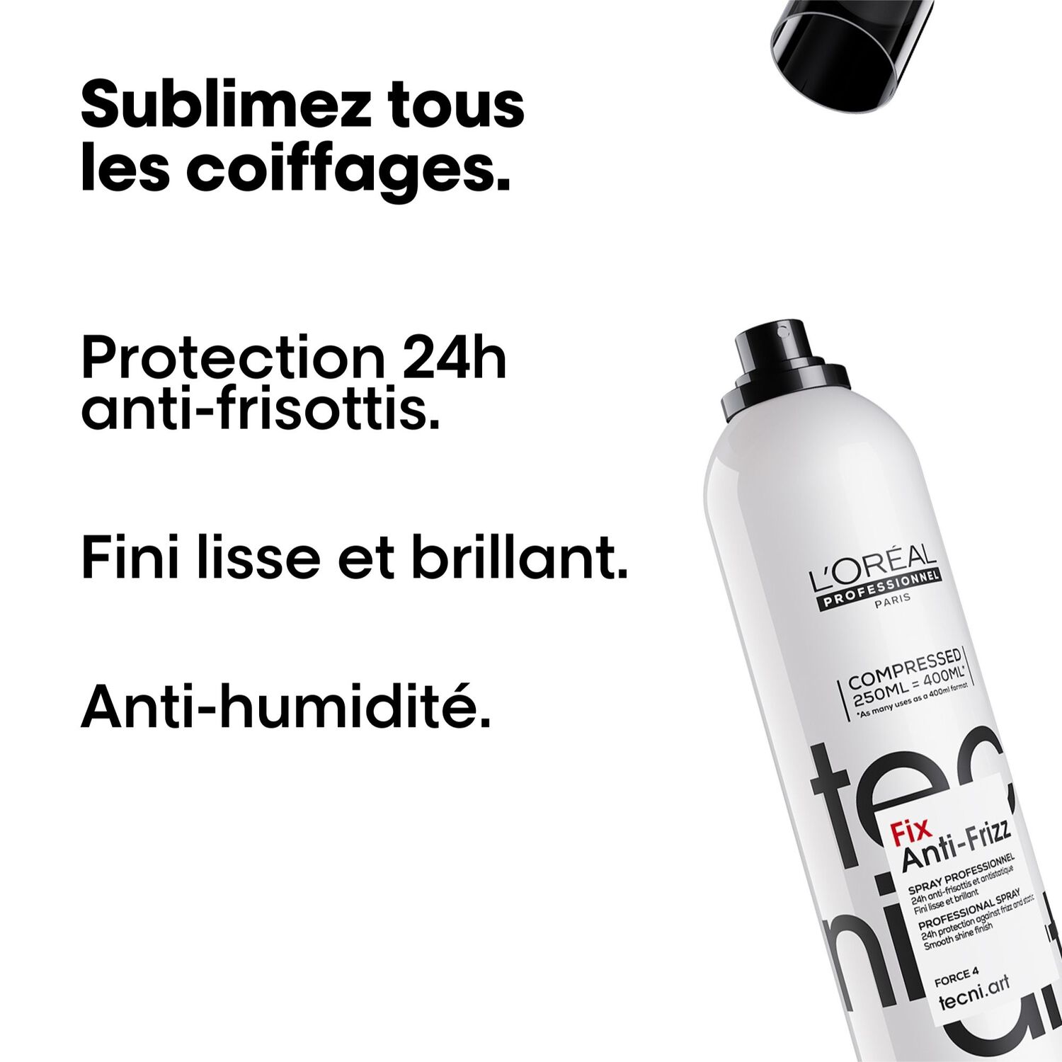 Tecni.art Fix Anti-Frizz - Spray Fixation Anti-Humidité 250 ml