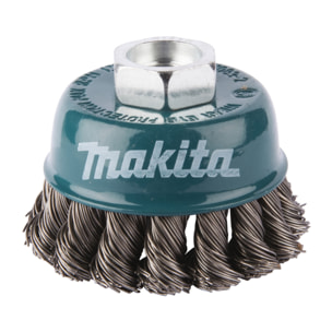 Brosse boisseau à fils acier torsadés Ø 60mm - MAKITA - D-24119