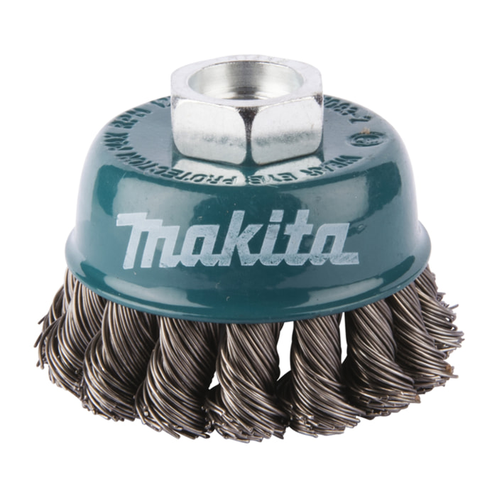 Brosse boisseau à fils acier torsadés Ø 60mm - MAKITA - D-24119