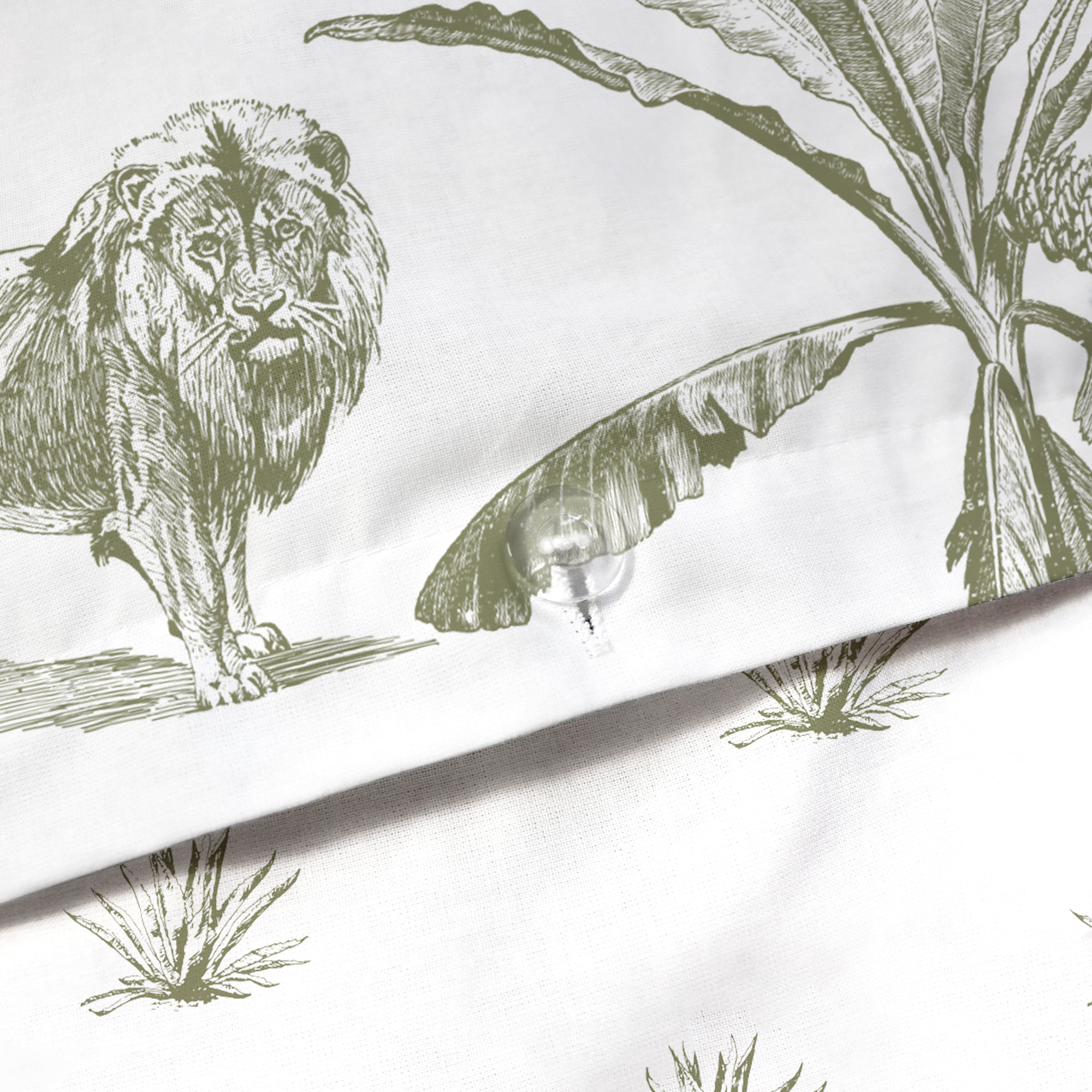 Parure de lit imprimée 100% coton, SAFARI