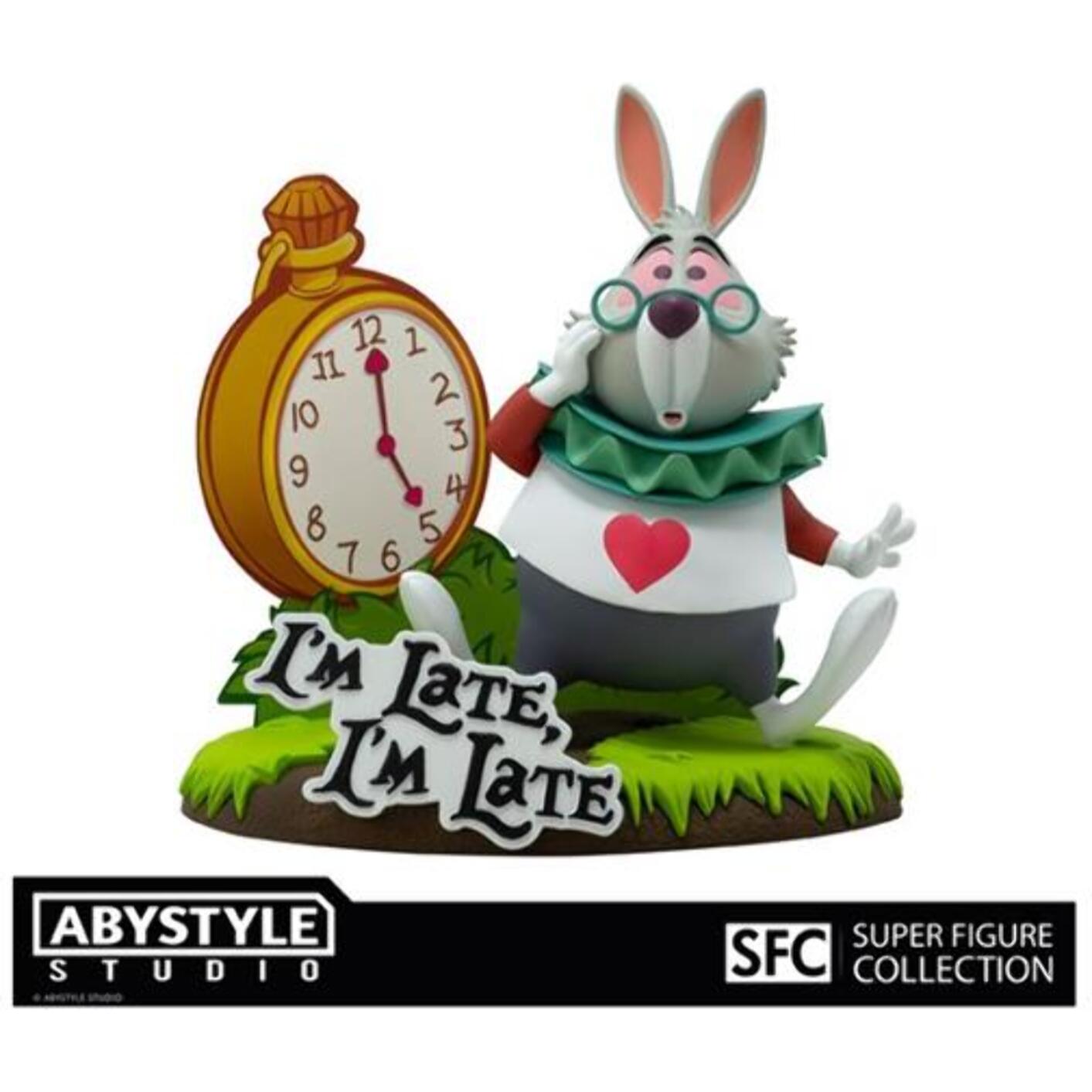 Disney Alice Nel Paese delle Meraviglie SFC Statua Bianconiglio 10 Cm Abystyle