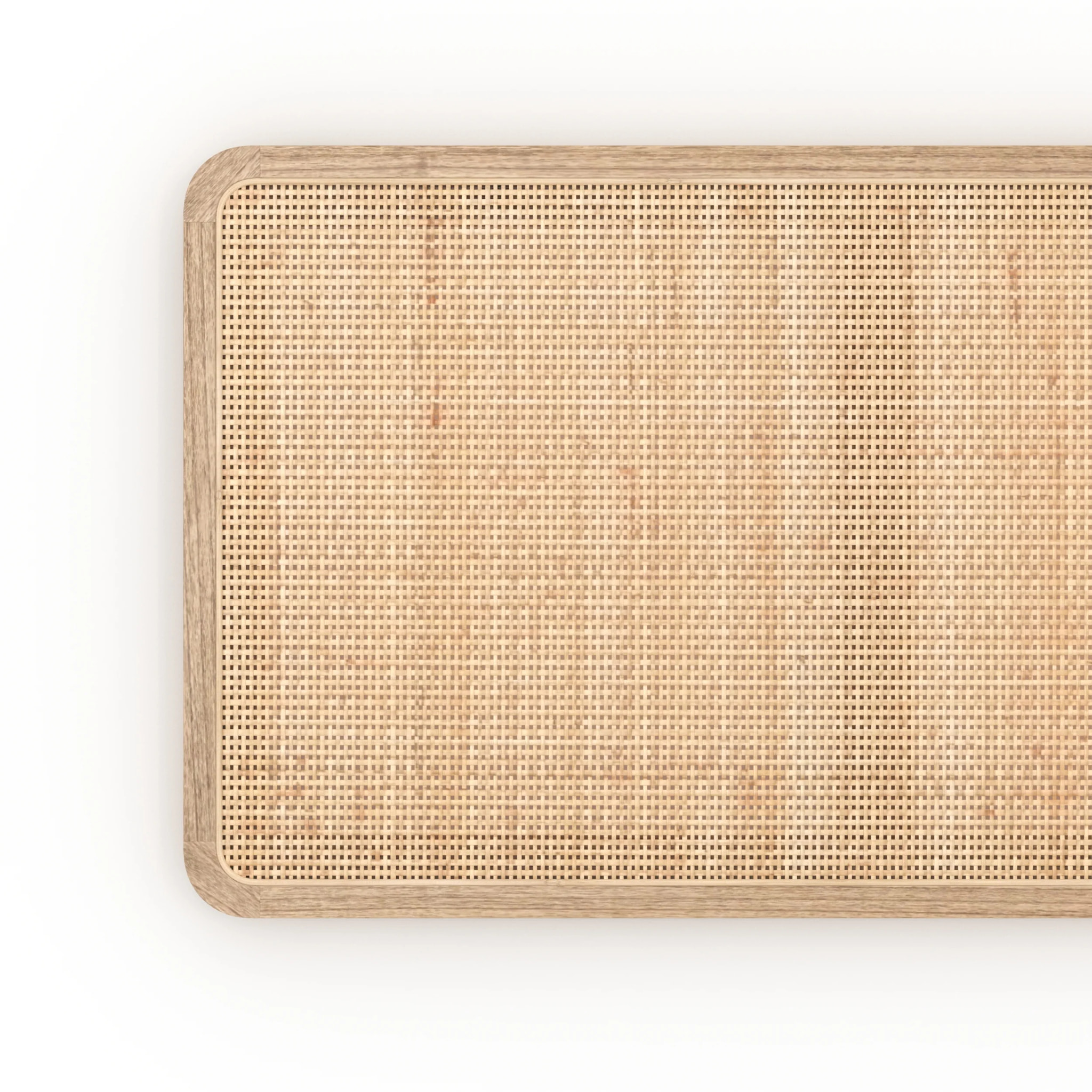 Tête de lit à suspendre en bois et cannage 160 cm - Khao