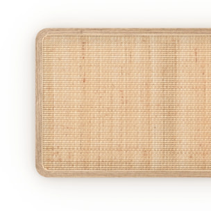 Tête de lit à suspendre en bois et cannage 160 cm - Khao