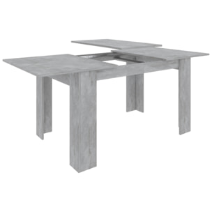 Tavolo da Pranzo Allungabile Estensibile Fino a 190 cm Tavolino Per 6 Persone Salotto Soggiorno Salone Design Moderno 190 x 78 x 90 cm Grigio