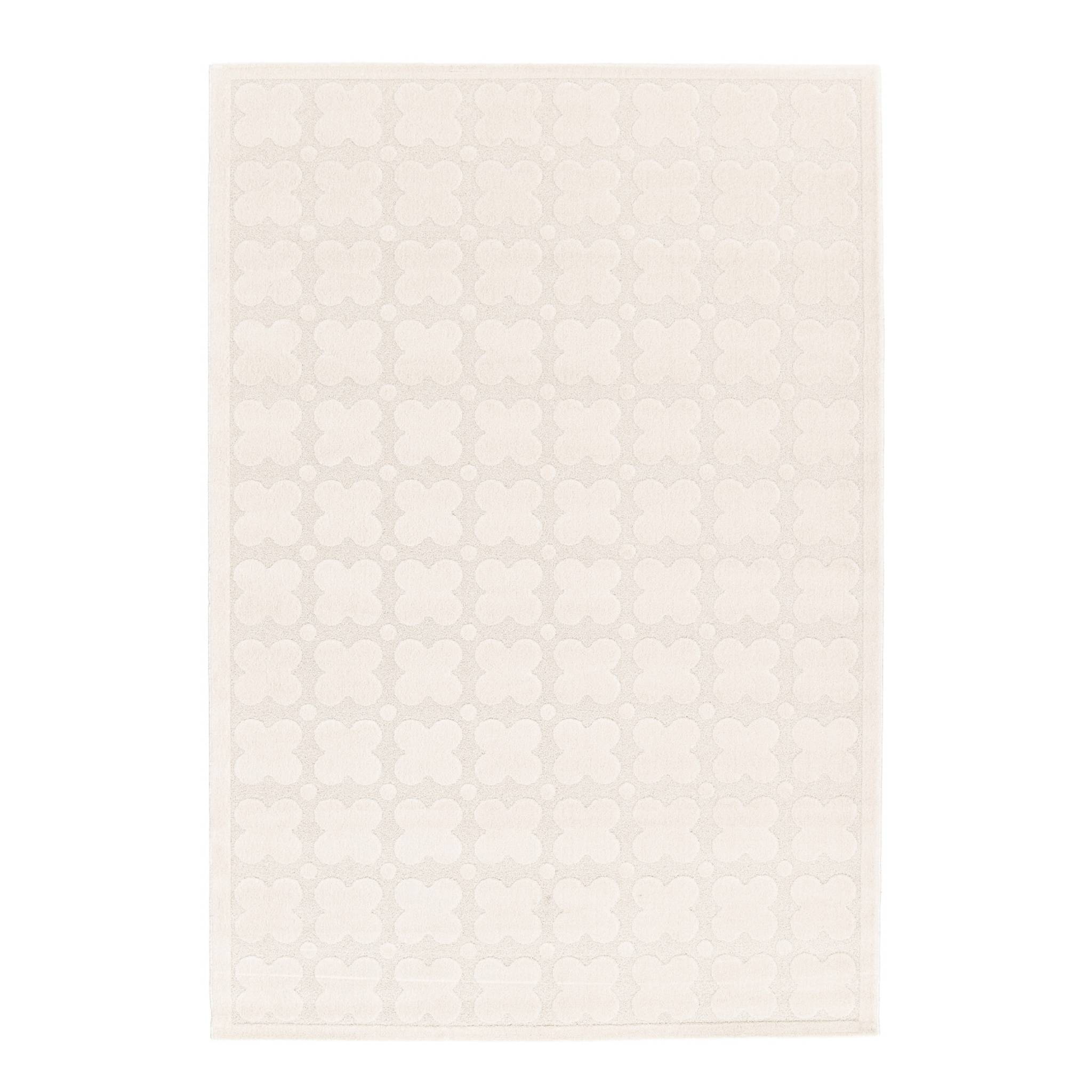 Tapis intérieur motif graphique crème  LILI