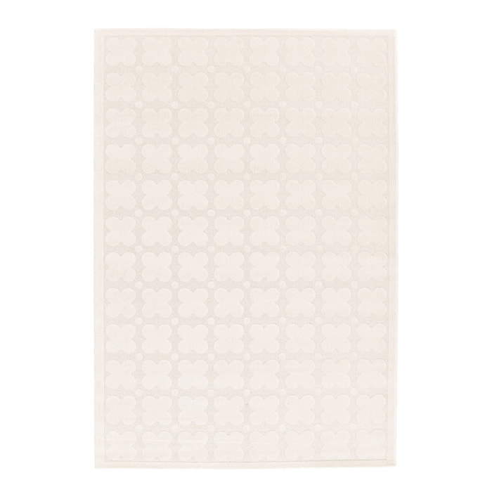 Tapis intérieur motif graphique crème  LILI