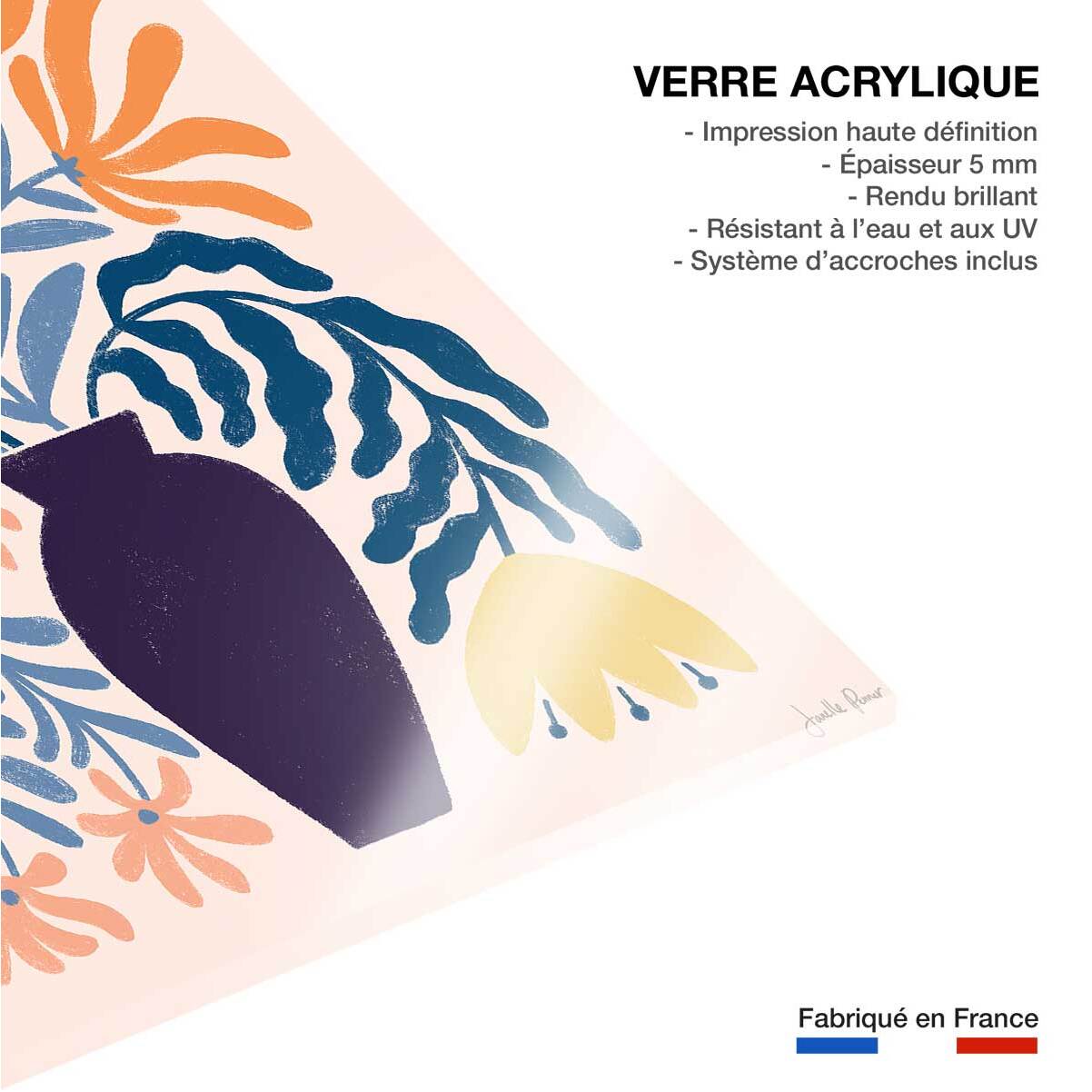 Tableau bouquet d'été Tableau plexiglas