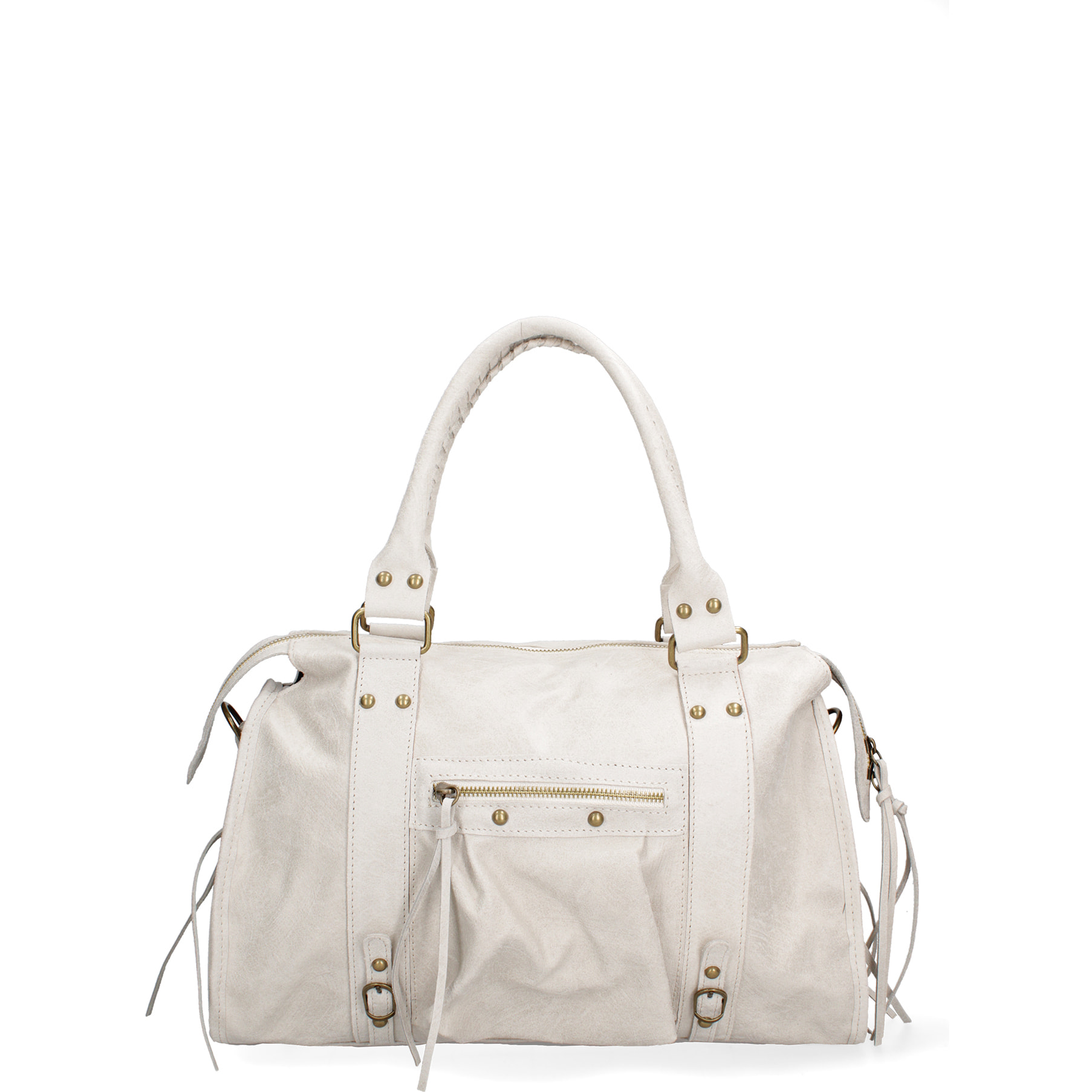 Borsa a spalla da donna - Modello Elara - Vera pelle - 41.0 x 28.0 x 13.0 cm