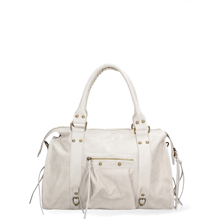 Borsa a spalla da donna - Modello Elara - Vera pelle - 41.0 x 28.0 x 13.0 cm