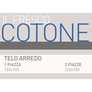 Telo Arredo Multiuso In 100% Cotone Disegno Scotland Beige