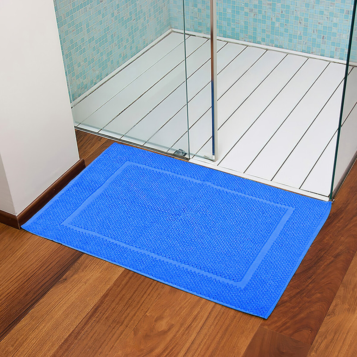 Tappeto bagno in cotone - NAUTICAL BLU
