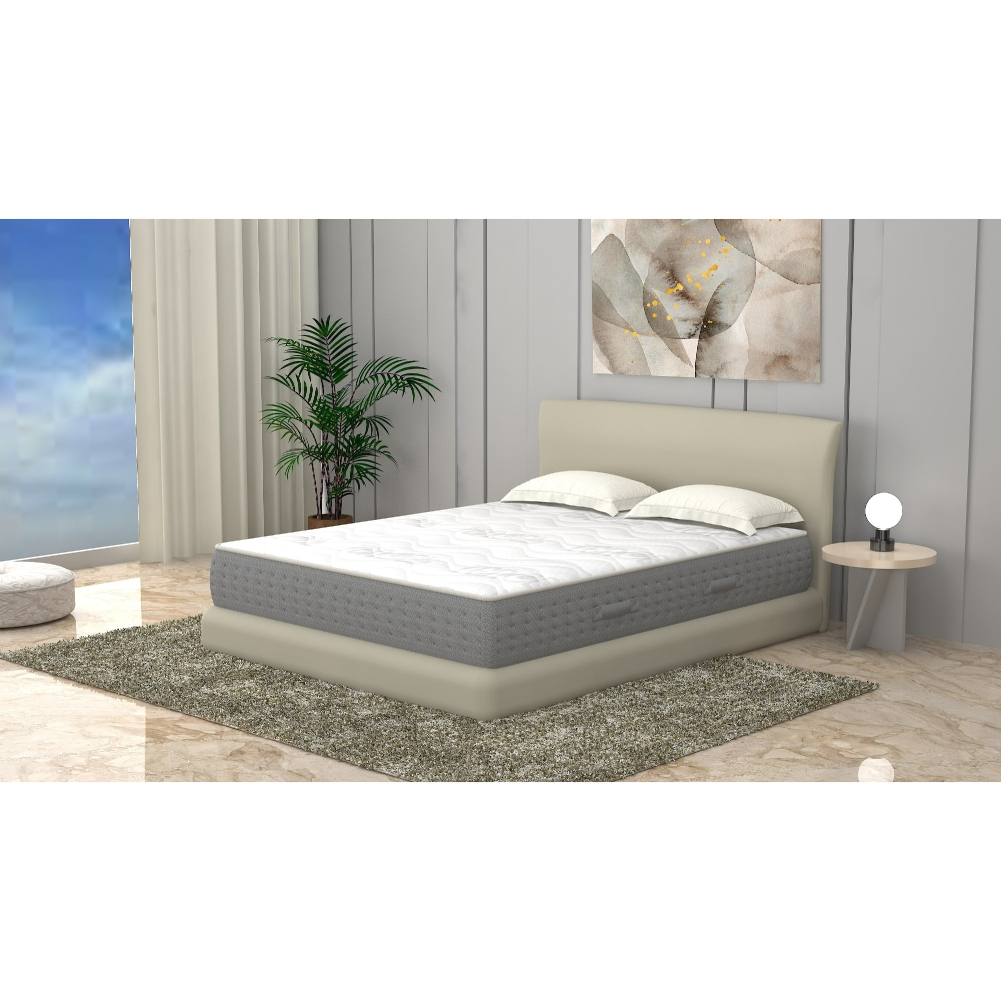 Materasso MemoryFoam light,zone differenziate,traspirante 160x200x28 cm