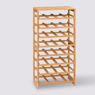 Linha" de bambú para 32 botellas