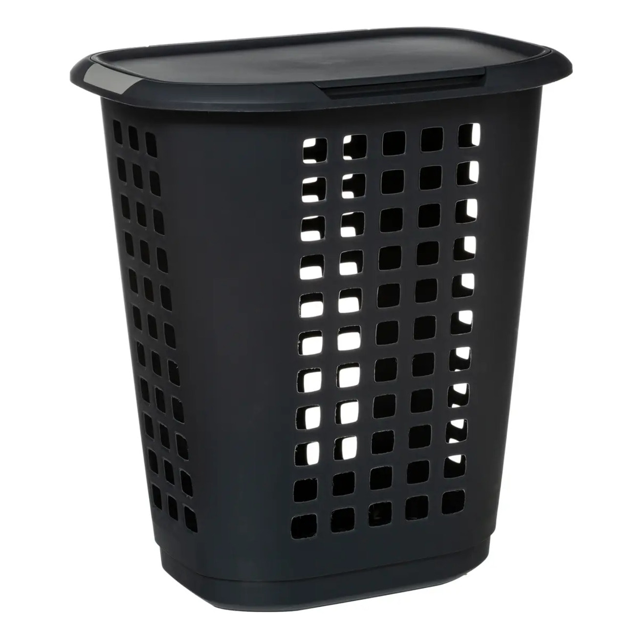 Panier à linge plastique 63L "Hugger" gris