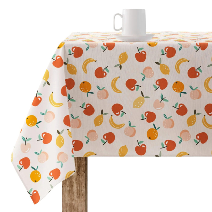 Nappe enduite 0220-47 - 100% coton - traitement antitaches - Multicolore