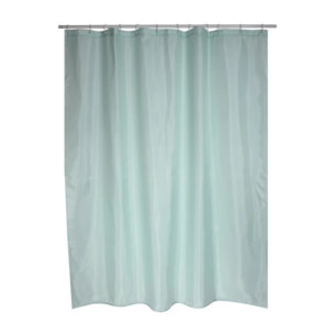 Rideau de douche Polyester EVERGREEN 180x200cm QUALITE PREMIUM Vert - Anneaux inclus MSV