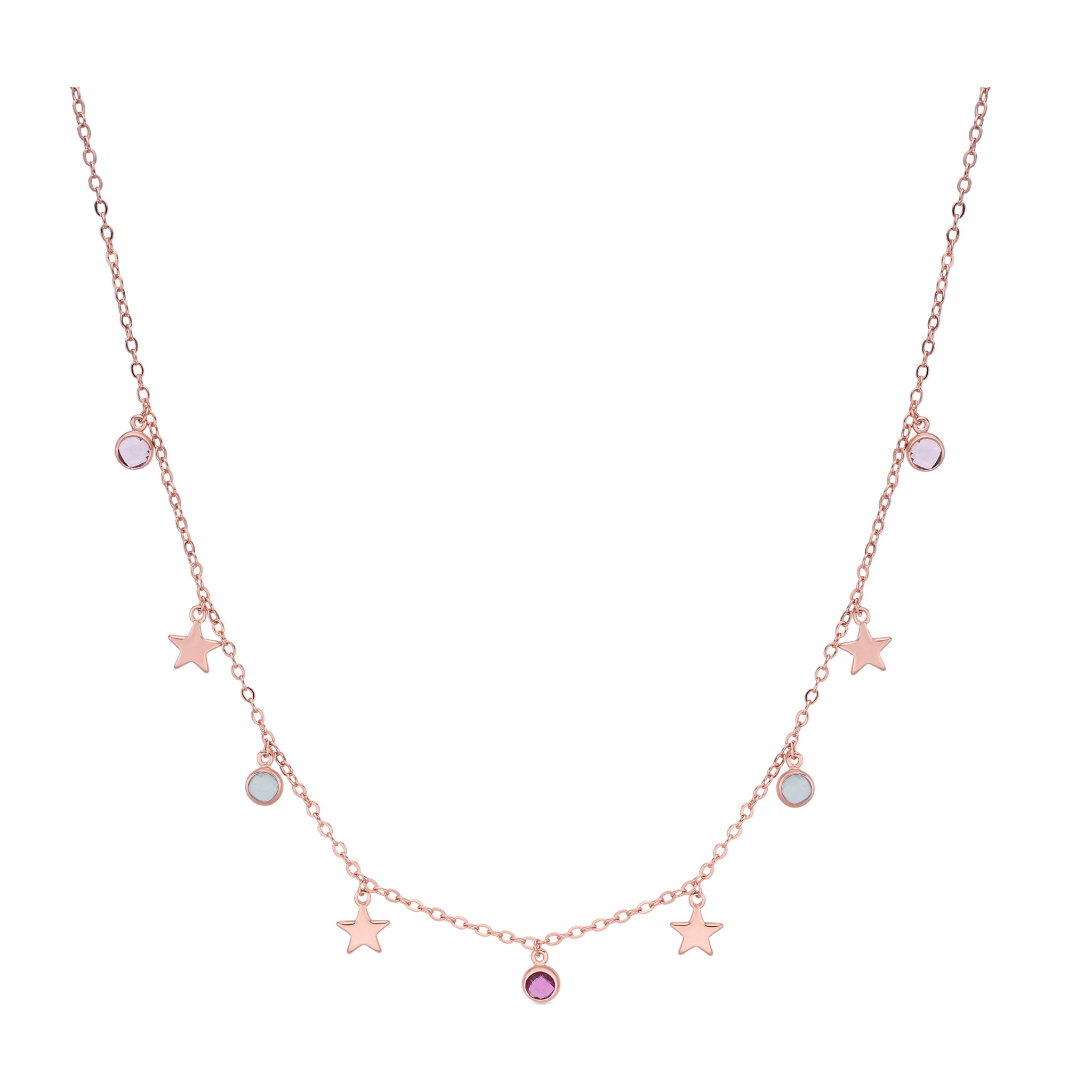 Collar Varwi acabado oro rosa 18k