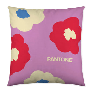 Pantone - Funda de Cojín Estampado - Con Cremallera - Sin relleno - 100% Algodón - Bouquet