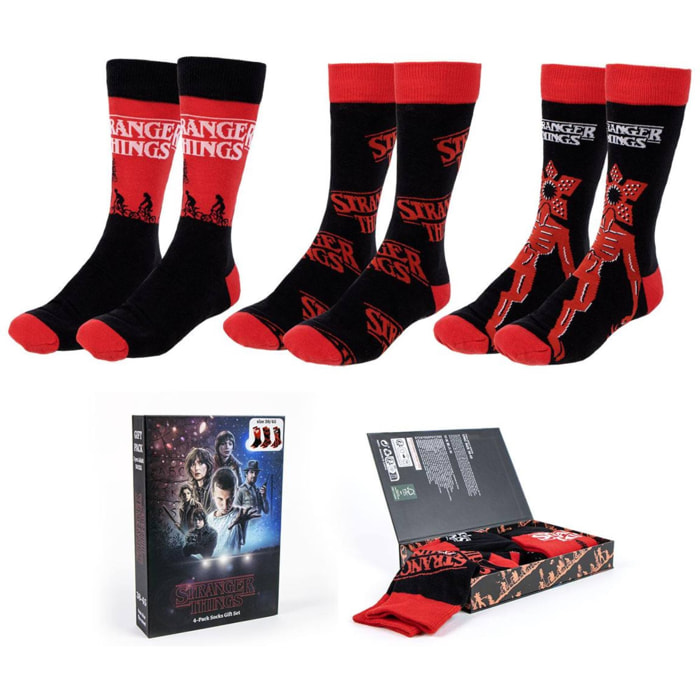 Pack de 3 calcetines diseño stranger things